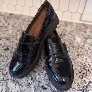 Franco Sarto Chunky Patent Loafers